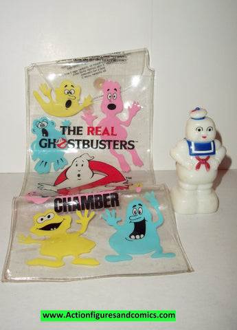ghostbusters STAY PUFT MARSHMELLOW MAN pencil sharpner & containment chamber bag the real kenner action figure fig