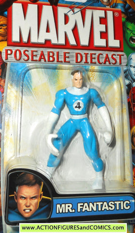 Marvel die cast MR FANTASTIC poseable action figure 2002 toybiz F4 MOC