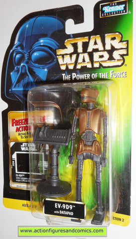 star wars action figures EV-9D9 freeze frame .01 power of the force hasbro toys moc