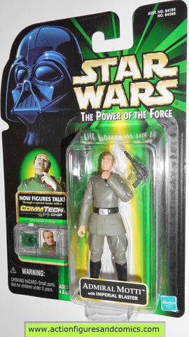 star wars action figures ADMIRAL MOTTI 1999 power of the force moc