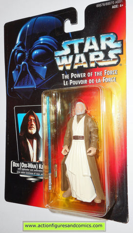 star wars action figures BEN OBI WAN KENOBI bi-lingual red card power of the force toys moc