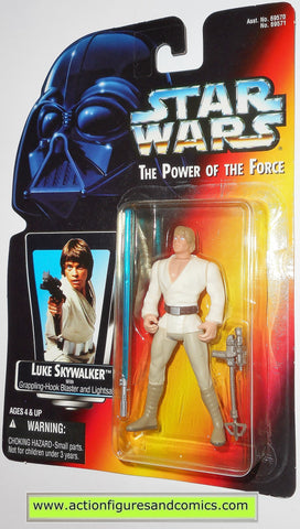 star wars action figures LUKE SKYWALKER long saber .00 power of the force toys moc