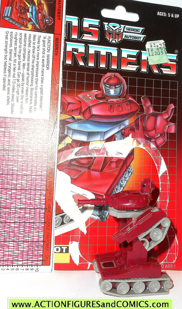 Transformers generation 1 WARPATH 1985 complete vintage red tank g1 te ...