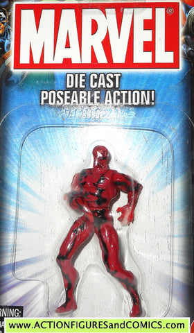 Marvel die cast CARNAGE Spider-man poseable action figure 2002 toybiz MOC