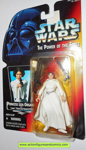 star wars action figures PRINCESS LEIA ORGANA 1995 3 band belt power of the force hasbro toys moc mip mib