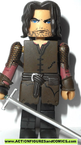 minimates lord of the rings ARAGORN STRIDER lotr hobbit 2004 action figure