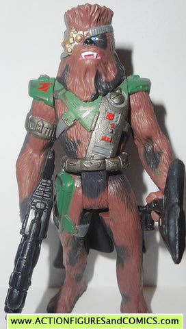 star wars action figures CHEWBACCA BOUNTY HUNTER disguise 1997