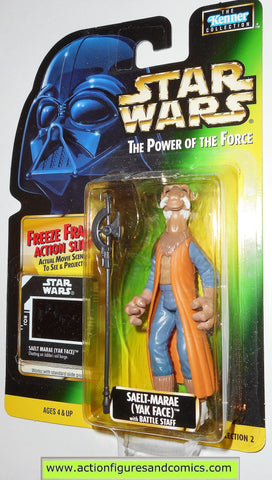 star wars action figures SAELT MARAE freeze frame 01 power of the force moc