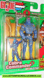 gi joe COBRA COMMANDER 2003 v11 mission disc spy troops action figures moc