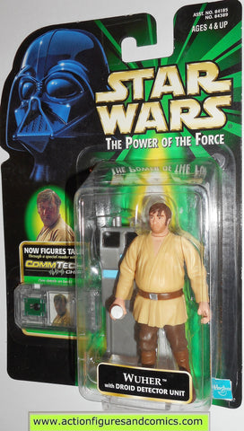 star wars action figures WUHER commtech power of the force 1998 toys moc
