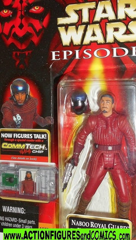 star wars action figures NABOO ROYAL GUARD episode I 1999 toys moc