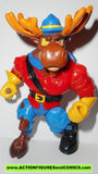 teenage mutant ninja turtles MONTY MOOSE 1992 complete tmtn action figures