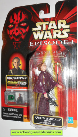 star wars action figures QUEEN AMIDALA battle ascension gun episode I moc
