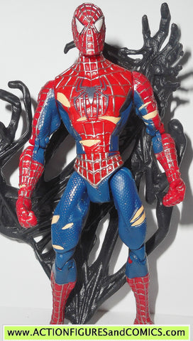 spider-man 3 SPIDERMAN symbiote double punch super action movie red suit