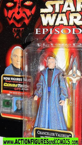 star wars action figures CHANCELLOR VALORUM episode I 1 1999 hasbro toys moc