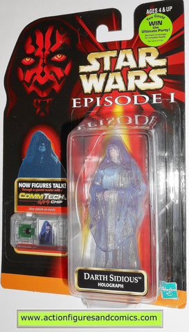 star wars action figures DARTH SIDIOUS HOLOGRAPH episode I 1999