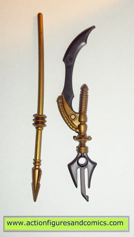 masters of the universe WHIPLASH classics WEAPONS UPGRADE gold spear blade mattel toys action figures
