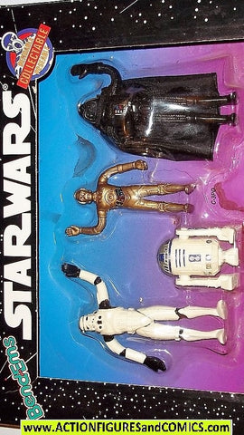 star wars action figures bend-ems 4 PIECE GIFT SET original 1993 moc