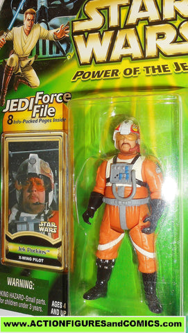 star wars action figures JEK PORKINS x-wing pilot power of the jedi moc