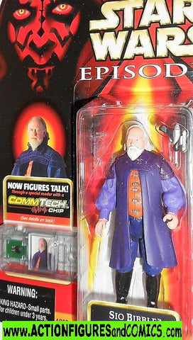star wars action figures SIO BIBBLE episode I 1 1999 hasbro kenner toys moc