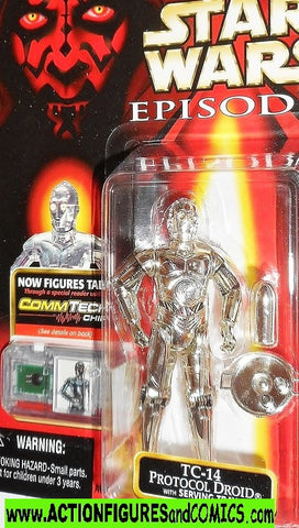 star wars action figures TC-14 protocol droid episode I 1999 moc