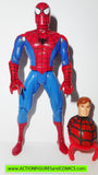 Spider-man the Animated series PETER PARKER unmasked toy biz action figures