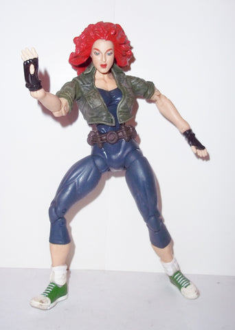 marvel legends ANN O'BRIEN dark green jacket VARIANT toy biz legendary heroes