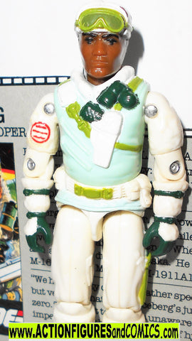 Gi joe ICEBERG 1986 v1 vintage arctic snow trooper file card