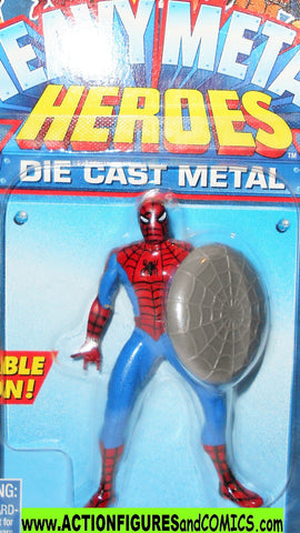 Marvel die cast SPIDER-MAN WEB SHIELD poseable 1997 toybiz MOC