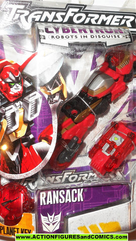 Transformers Cybertron RANSACK 2006 motorcycle action figures hasbro moc