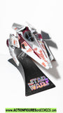 star wars titanium V-WING Starfighter rebel 2007 complete