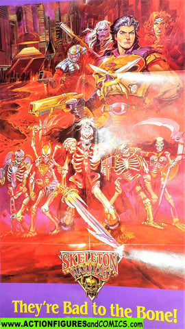 Skeleton Warriors COLLECTOR POSTER COMIC 13.75 x 8.25 vintage playmates 1994