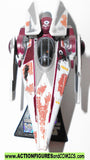 star wars titanium V-WING Starfighter rebel 2007 complete