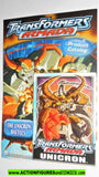 Transformers armada UNICRON 2002 sticker trading card comic product catalog