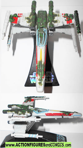 star wars titanium X-WING starfighter DAGOBAH green algea  2006
