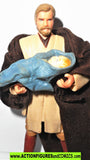 star wars action figures OBI WAN KENBOI with BABY LUKE infant BLUE comic pack