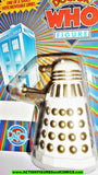 doctor who action figures DALEK dapol UNPUNCHED CARD white gold Vintage moc