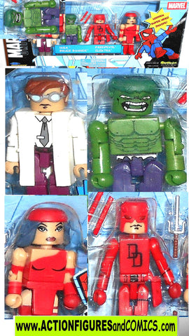 minimates HULK bruce banner DAREDEVIL 4 PACK 5 moc mib