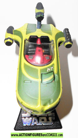 star wars titanium LANDSPEEDER XP-34 green 3 inch series