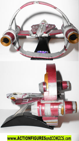 star wars titanium JEDI STARFIGHTER kenobi red HYPER RING 2006