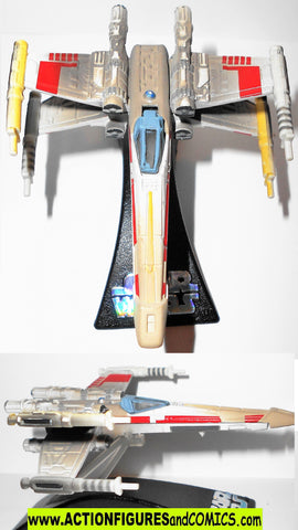 star wars titnaium X-WING fighter LUKE's Red 5 V attack galoob