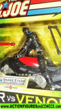 gi joe SNAKE EYES ninja lightning cycle 2004 valor vs venom 2005 moc