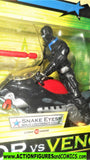 gi joe SNAKE EYES ninja lightning cycle 2004 valor vs venom 2005 moc
