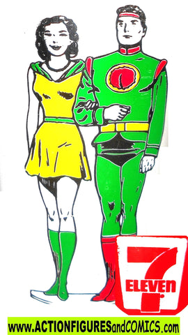 DC slurpee cup JOR-EL LARA 1973 vintage superman super heroes