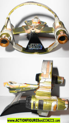 star wars titanium JEDI STARFIGHTER kit fisto HYPER RING 2006