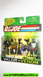 gi joe SGT STALKER vs FIREFLY 2004 valor vs venom figures 2005 moc