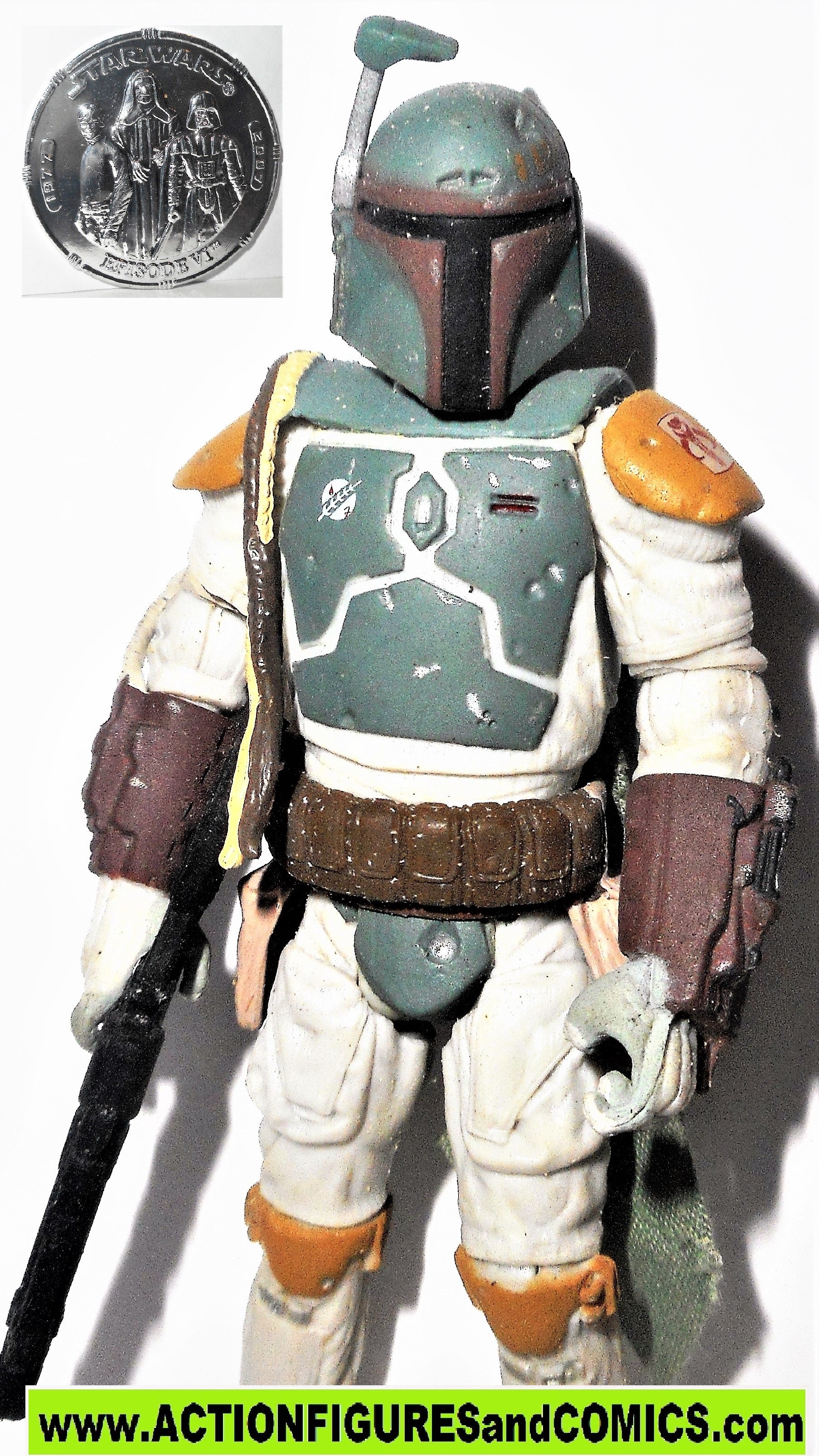 STAR WARS Boba Fett アクションフィギュア　サイン入り star wars action figures BOBA FETT 30th anniversary w COIN