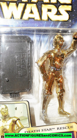 star wars action figures C-3PO hall of fame death star rescue saga 2003 moc
