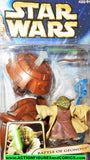 star wars action figures YODA battle of geonosis 2003 card jedi master moc