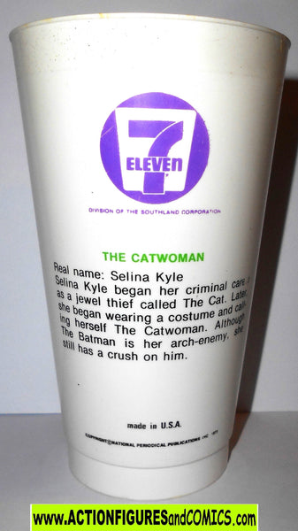 DC slurpee cup CATWOMAN 1973 Batman vintage super heroes ...